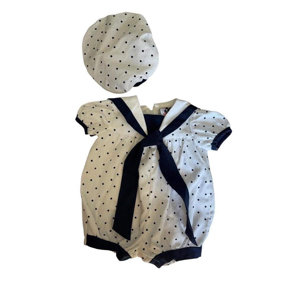 Vintage Good Lad Romper and Hat Size 3-6 months Infant